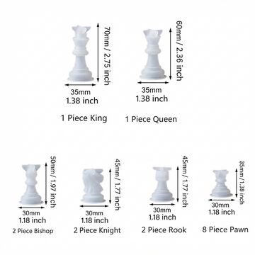 16 In 1 Set Chess Game Pieces Mould/MOLD