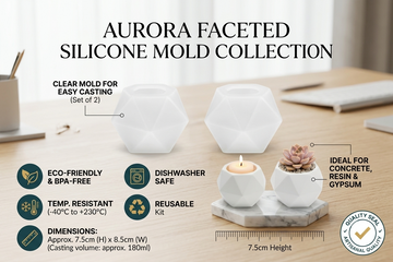 2 PC CANDLE MOULD SET MOULD/MOLD
