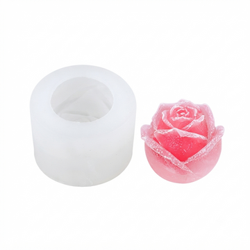 3D Rose Flower Candle Handmade Mould (hm0074)