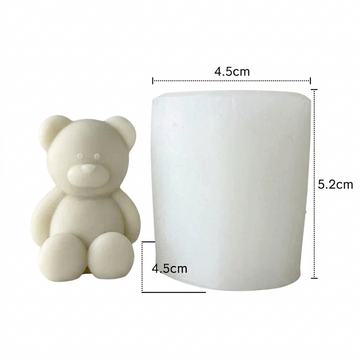 Cute Sitting Bear Shape Candle Handmade Mould (hm0225