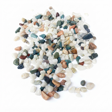 NATURL PEBUELS / OCEAN MIX STONE FOR RESIN OCEAN THEME