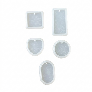 NEW KEY CHAIN AND PENDENT SILICON MOULD 5PC SET