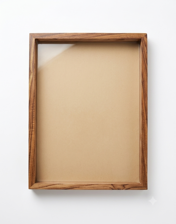 RECTANGLE TEAK WOOD FRAME 12x16''