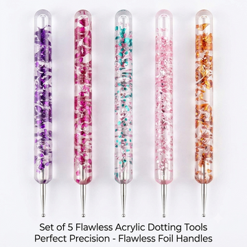 5Pc Acrylic 2 Sided Embossing Tool & Nail Art Tool 25035