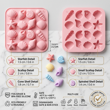 6626 16 cavity marine animal mould
