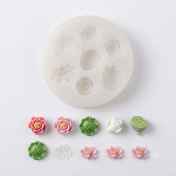 7 CAVITY POND MINIATURE SILICON MOULD / MOLD
