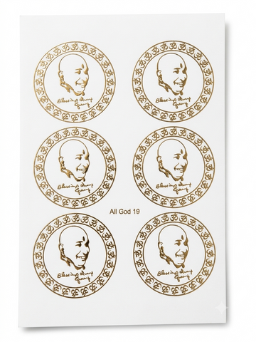 A5 Guruji Embossed Sticker