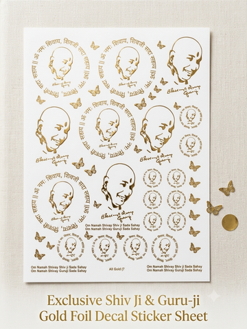 A5 mix guruji embossed sticker sheet
