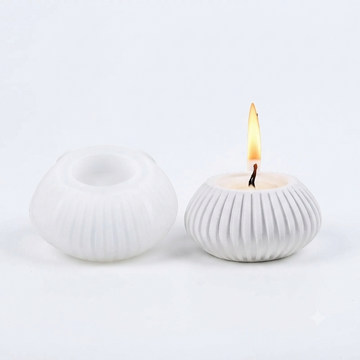 Striped Candle Holder Mould sm1082