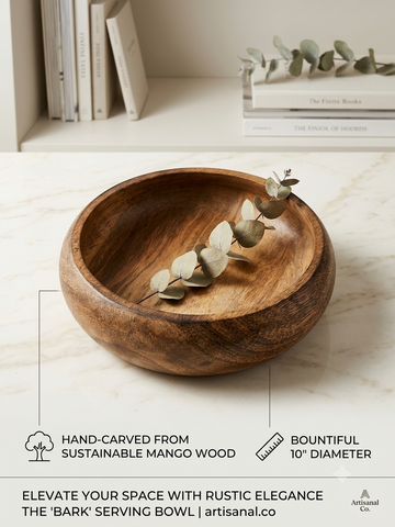 6" ROUND WOODEN BOWL FOR CANDLE MAKING