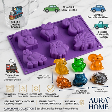 6 cavity animal mould/mold
