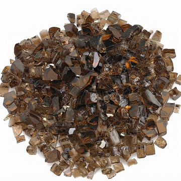 BROWN FIRE PIT GLASS STONE