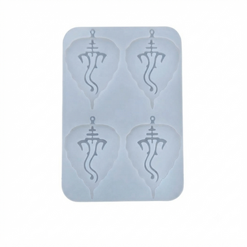 GANPATI LEAF GANESHA LEAF KEY CHAIN MOULD SRN338