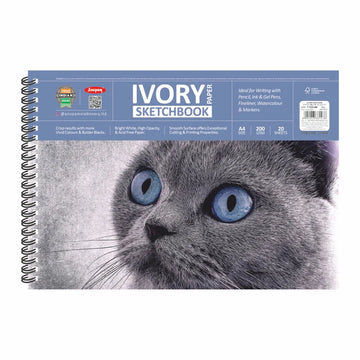 Anupam Wiro Bound Ivory Paper Sketchbook - 180 GSM - 20 Sheets