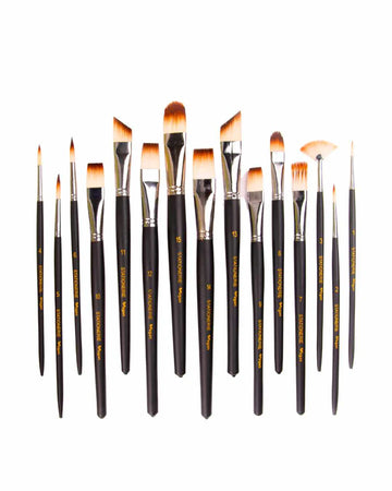 Stationerie Mix Paint Brush Set of 15