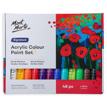 Mont Marte Acrylic Colour Paint Set 48 X 36ML