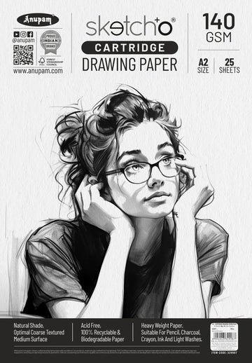 Anupam Sketch-O Cartridge Loose sheets 140 GSM