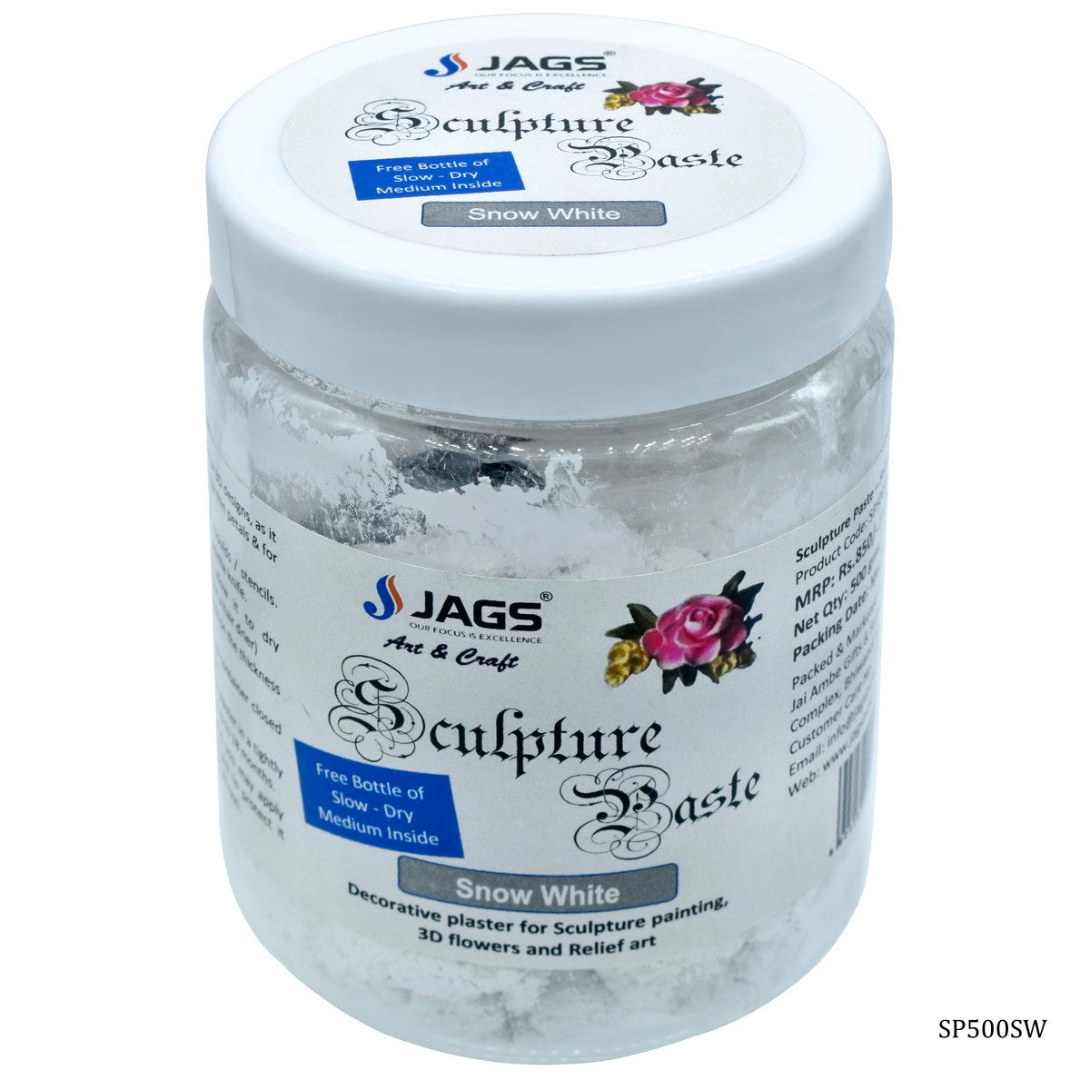 Sculpture Paste 500Gsm Snow White SP500SW