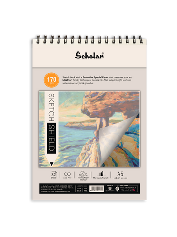 SCHOLAR Sketch Shield 32 Sheets - 170 Gsm