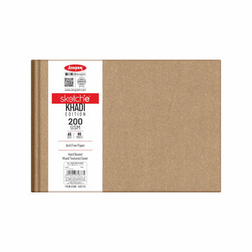 Anupam Sketch-E Khadi (Cover) Cartridge Paper Khadi Textured Hardbound Cover -200 GSM