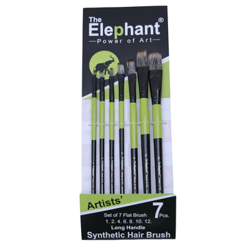 The Elephant Flat Brush Synthetic Hair