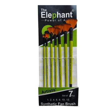 The Elephant Fan Golden hair Brush