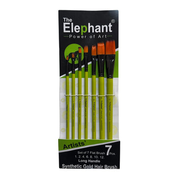 The Elephant Golden hair Flat Brush