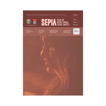 Anupam Sepia Beige Toned Paper Pack – 140 GSM