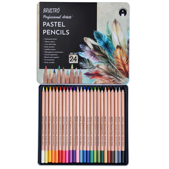 BRUSTRO Artists Pastel Pencils set