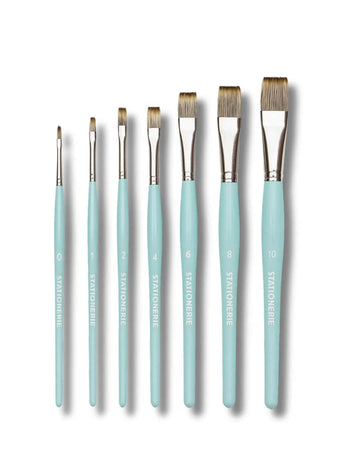 Stationerie Flat brush Set of 7