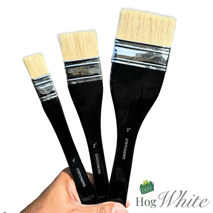 Stationerie Hake Brush Chunking Hog White