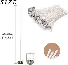 3" INCH WHITE COATED CANDLE WICK